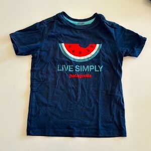 Patagonia boys watermelon live simply tshirt 2t used good condition